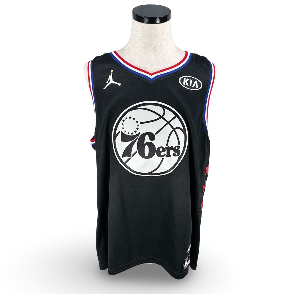 Jordan Joel Embiid Philadelphia 76ers 2019 NBA All-Star Jersey Black Size 56 XXL